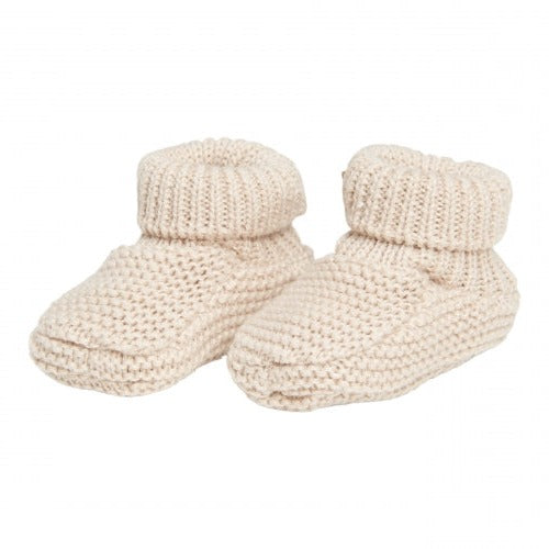 LITTLE DUTCH - Pantofi bebelusi tricotati nisip