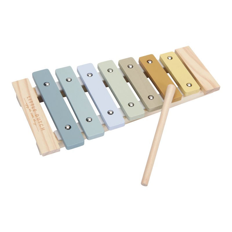 LITTLE DUTCH - Drvena igračka ksilofon plavi LD7017