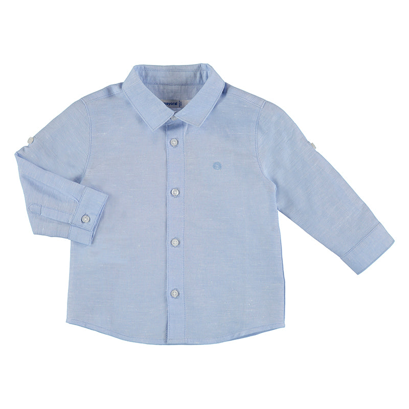 Mayoral shirt baby boy light blue 117