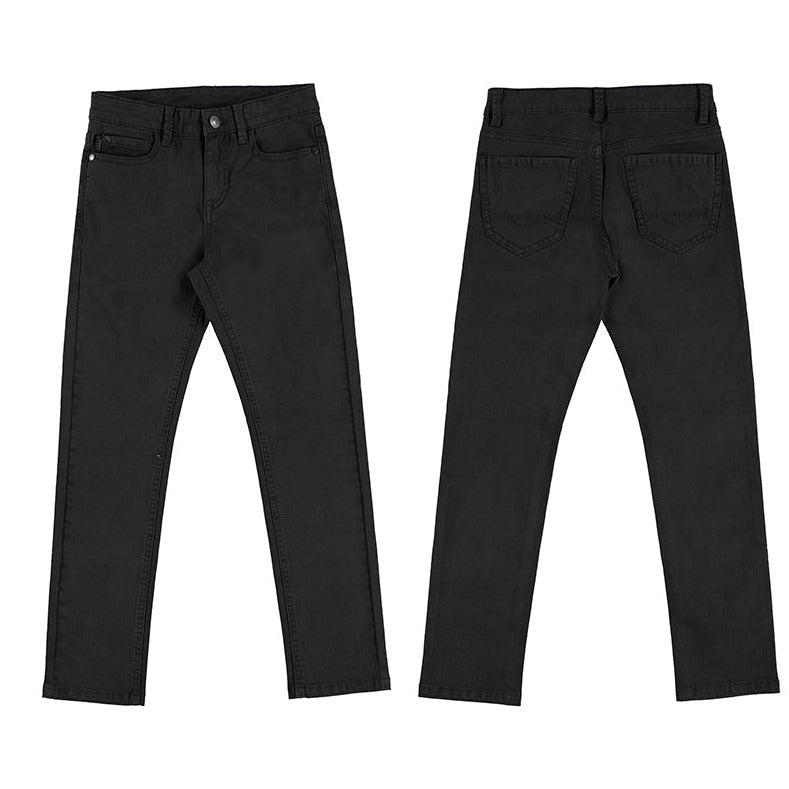 Штани Mayoral Pants Boy 5 кишень приталені чорні 582