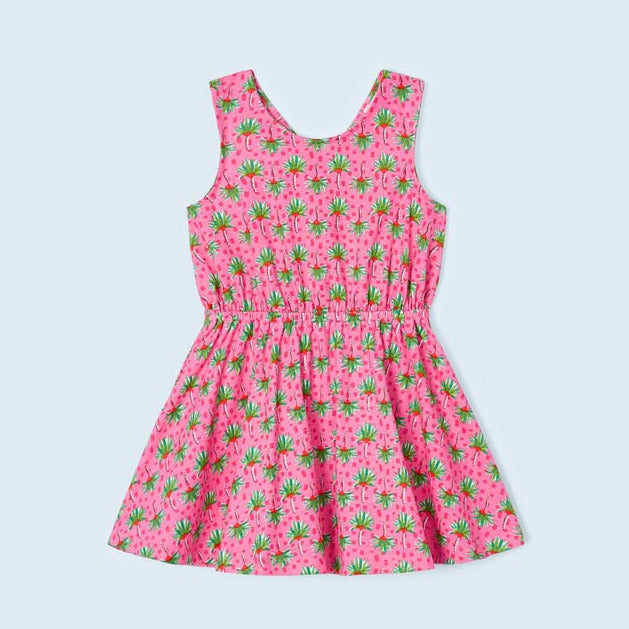 Mayoral Kleid gemustert nachhaltig 3943 fuchsia