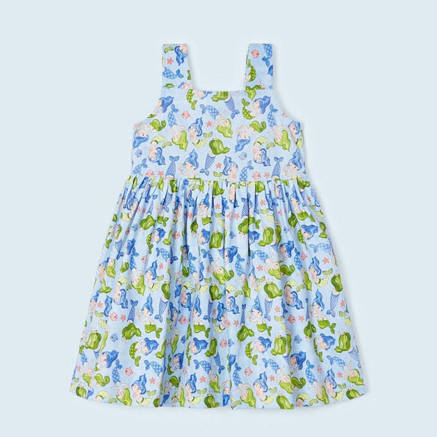 Gradonačelnička haljina za djevojku višebojnih naramenica 3946