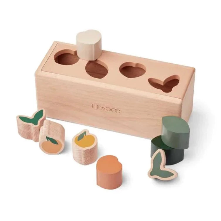 LIEWOOD - Holz Formen Steckspiel Midas Peach Pale Tuscany