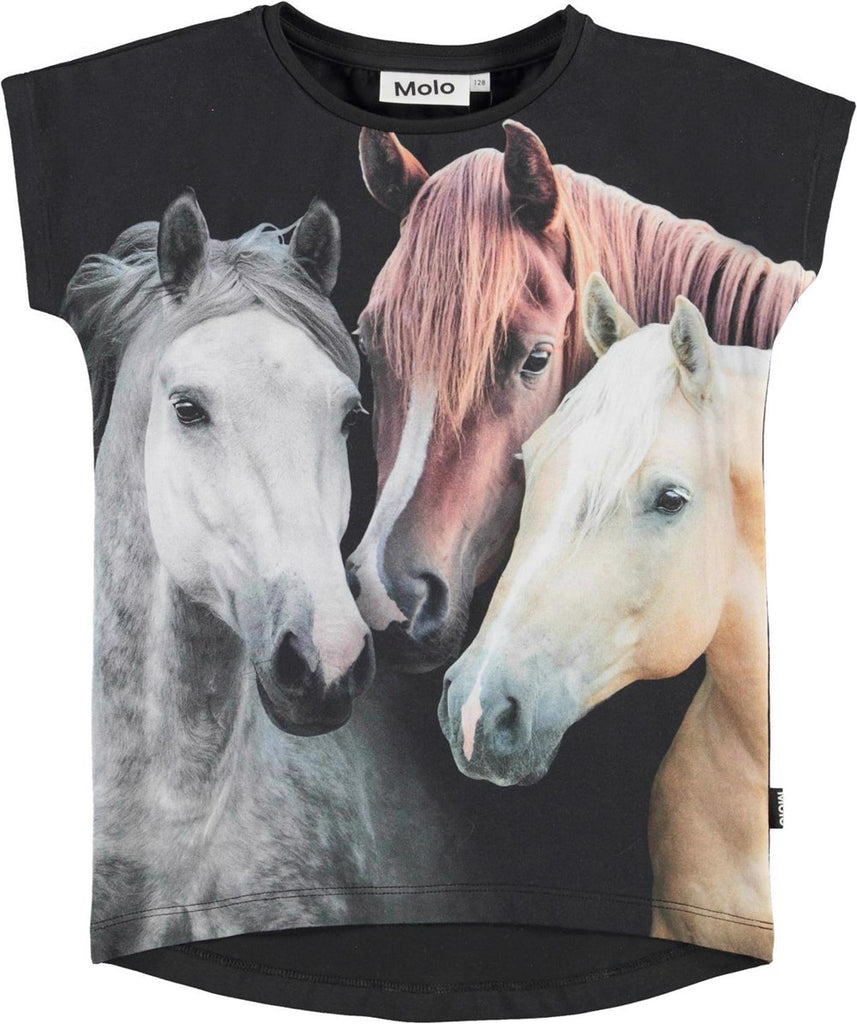 Molo T-Shirt Kız Horses Ragnhilde 2S22A219