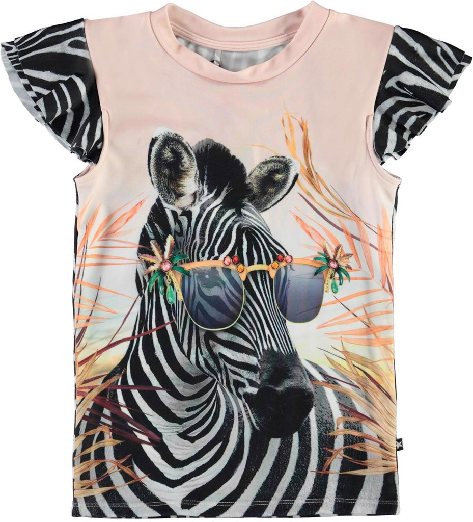 Camiseta Molo Neona Zebra Fun 8S22P204 7571
