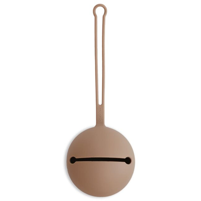 MUSHIE - Funda Chupete Baby Nuggi Container Silicona Pale Taupe