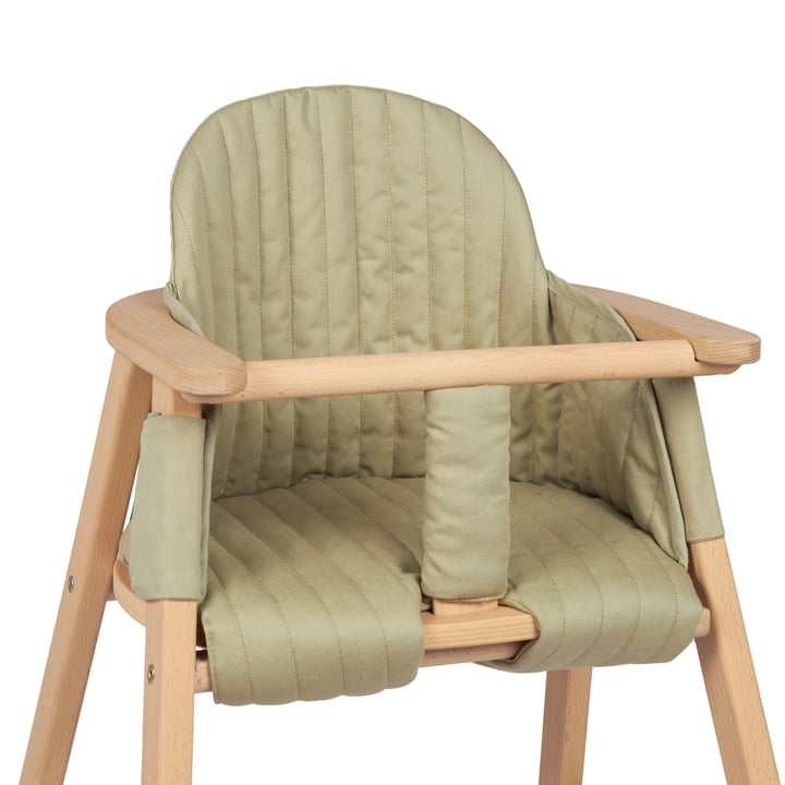 Nobodinoz - High Chair Seat Cushion Growing Green Linden Green