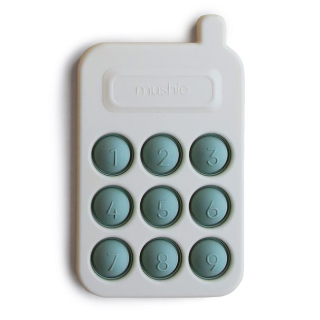 MUSHIE - Silikon Druckspielzeug Telefon Phone Press Cambridge Blue
