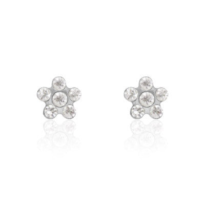 STUDEX - Ohrstecker Blümchen April-Kristall 5mm
