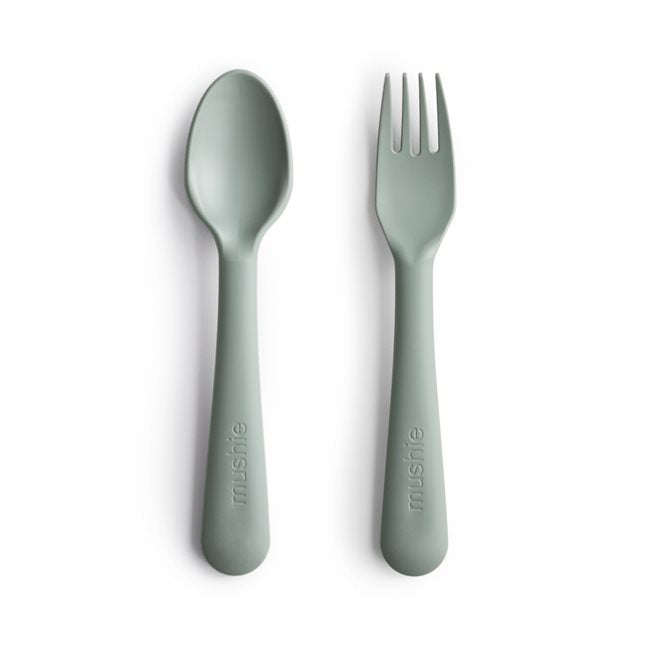 MUSHIE - Besteck Fork & Spoon Sage