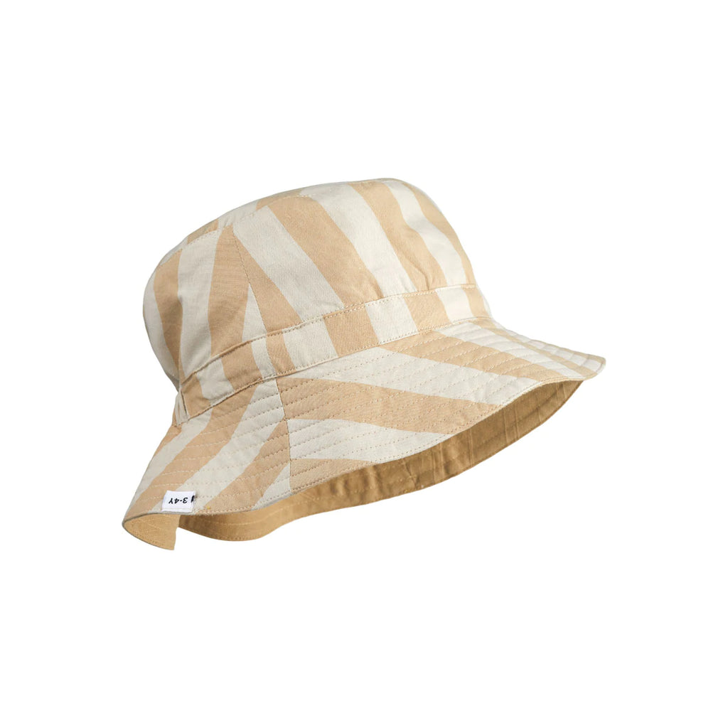 LIEWOOD - Cappello da sole reversibile Sander Stripe Safari Sandy