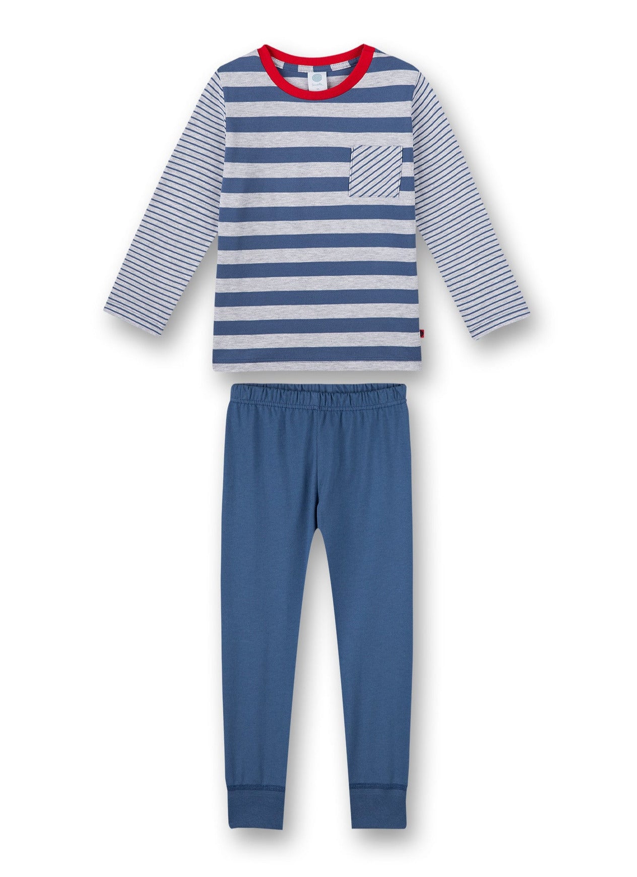 SANETTA - Pigiama lungo da bambino a righe blu – LanaLu Ragazzi e Ragazze SANETTA - Pigiama lungo da bambino a righe blu – LanaLu Ragazzi e Ragazze