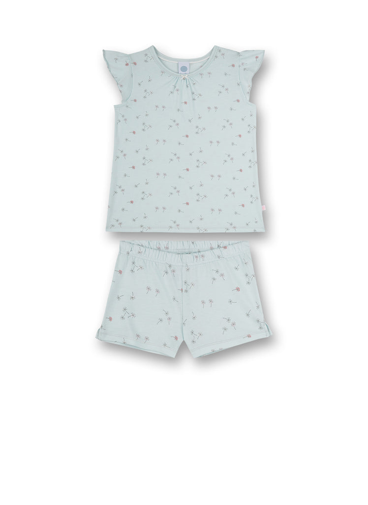 Sanetta pidžama za djevojčice kratka Light Blue Shiny Dragonfly 232723