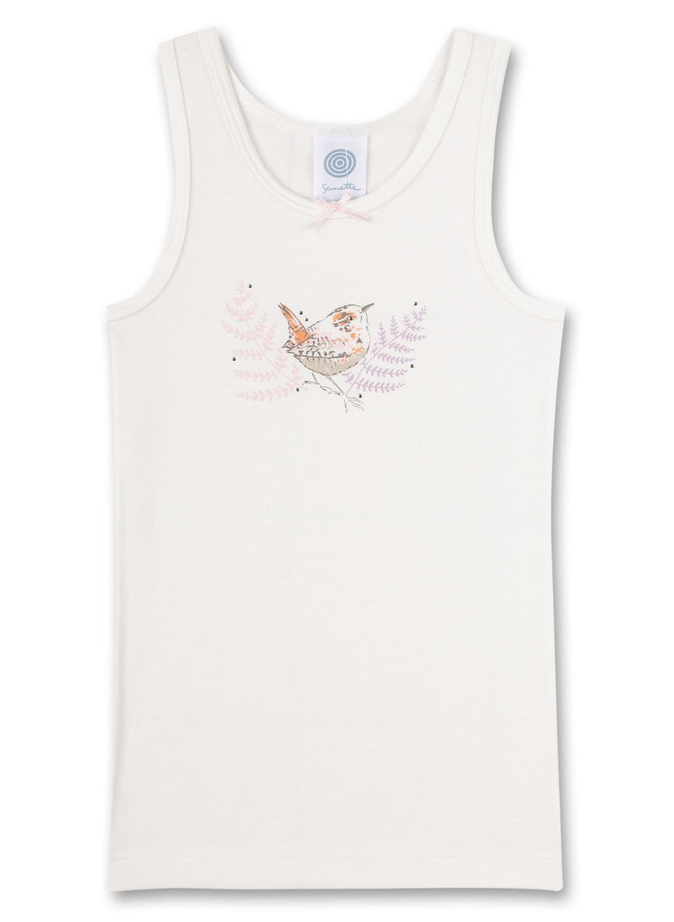 Pantallona të brendshme për vajzat Sanetta, zog i vogël me ngjyrë të bardhë 335777