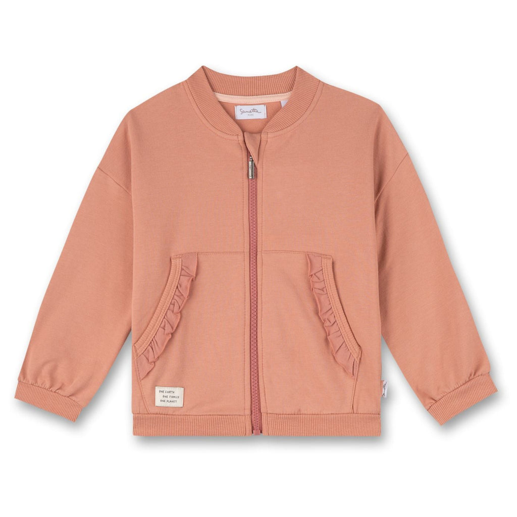 Sanetta sweat jacket girl with UV protection 11046