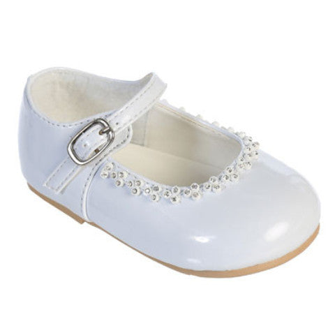 Rugan deri ayakkabı Marion beyaz