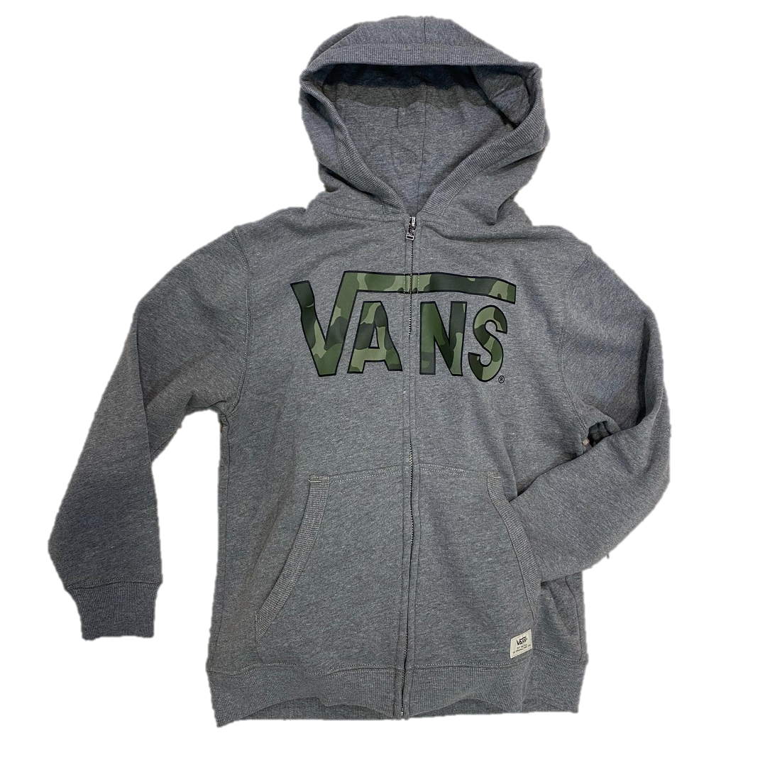 Vans classic hoodie sales grey