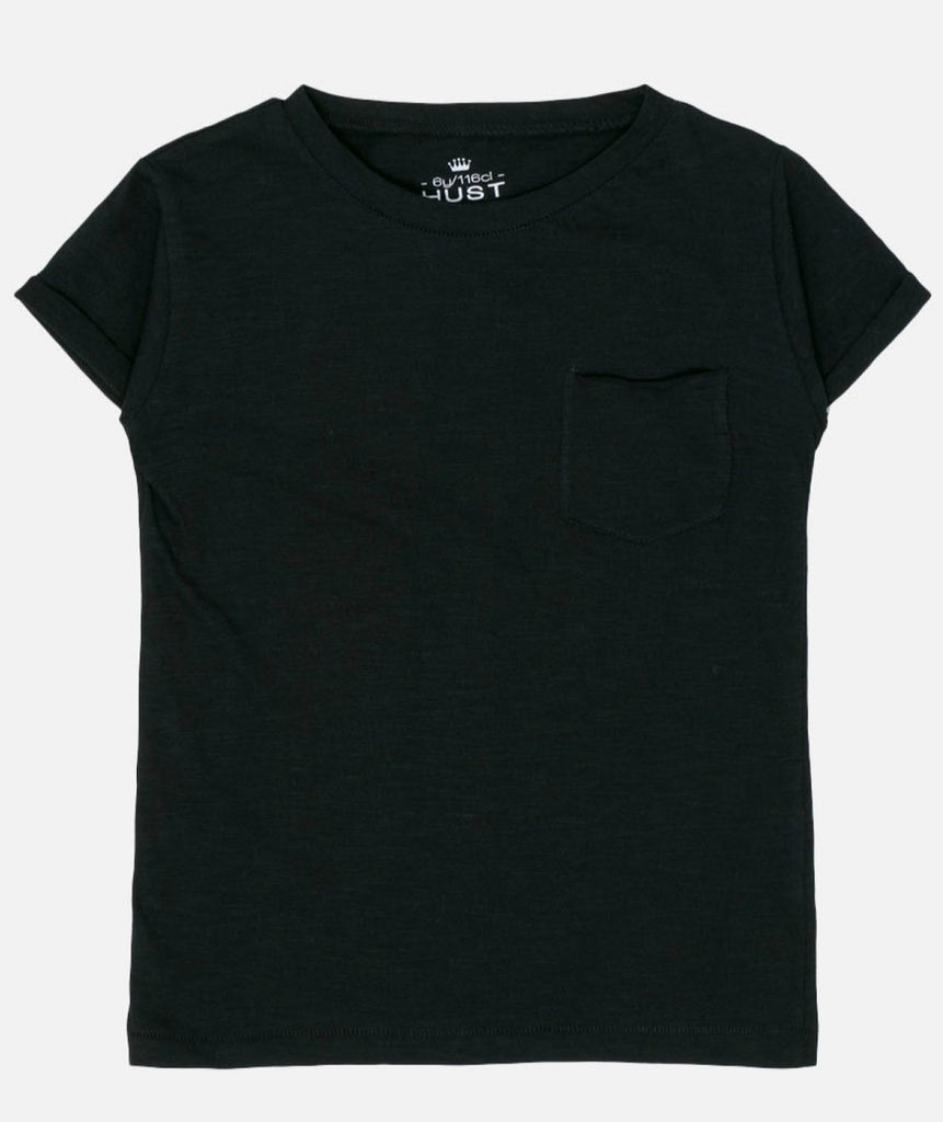 HUST & CLAIRE - Alwin basic t-shirt, siyah