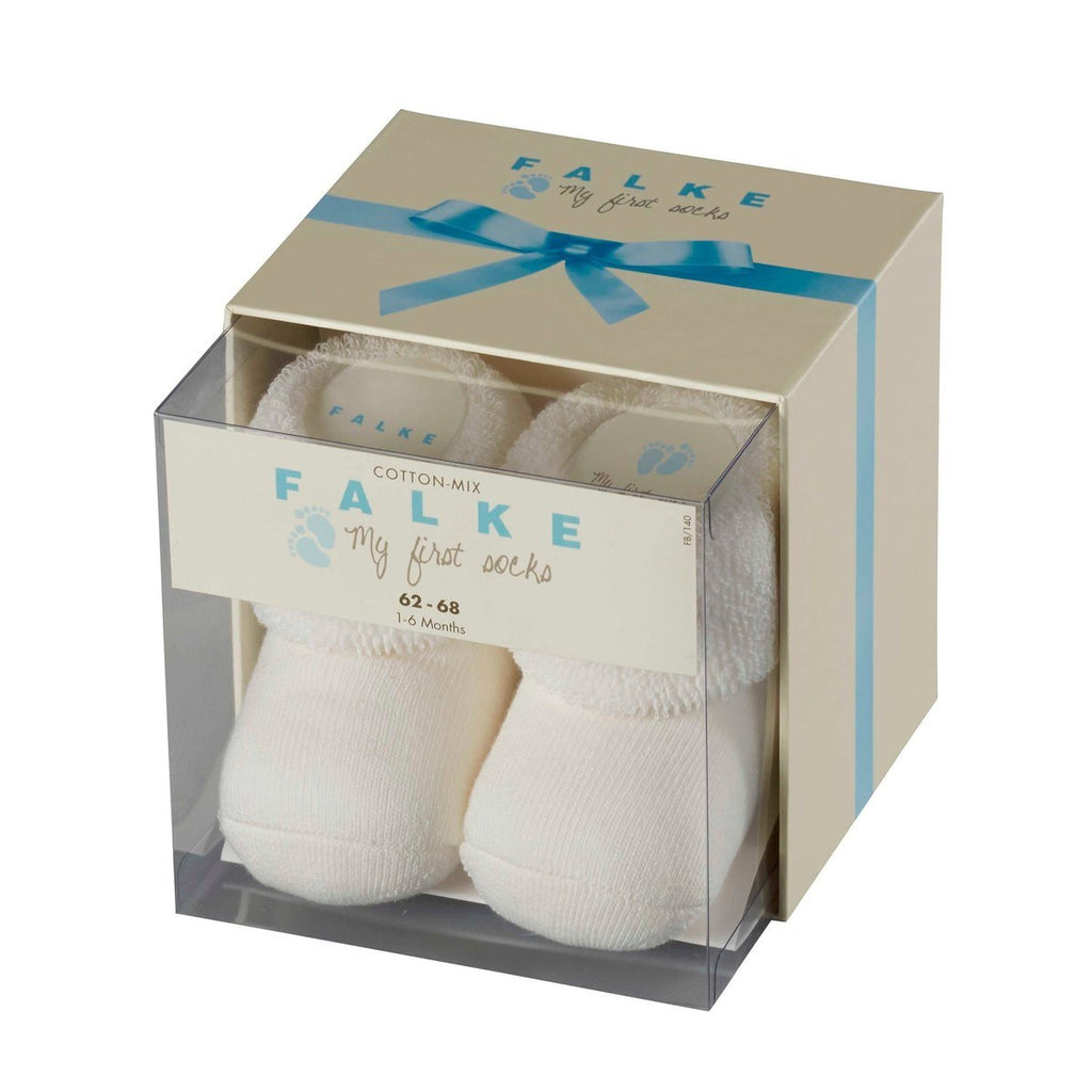 FALKE - Dječje čarape sivo-bijela poklon kutija