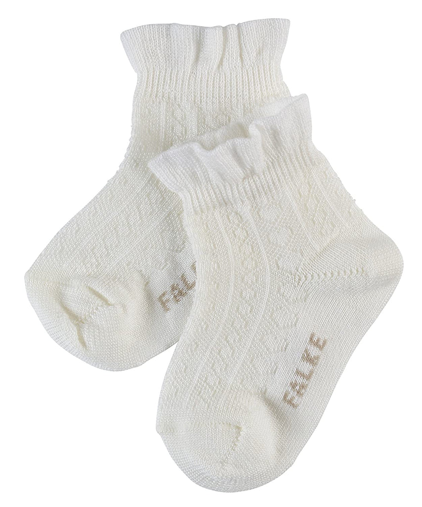 FALKE - Dječje čarape Romantic Net Offwhite
