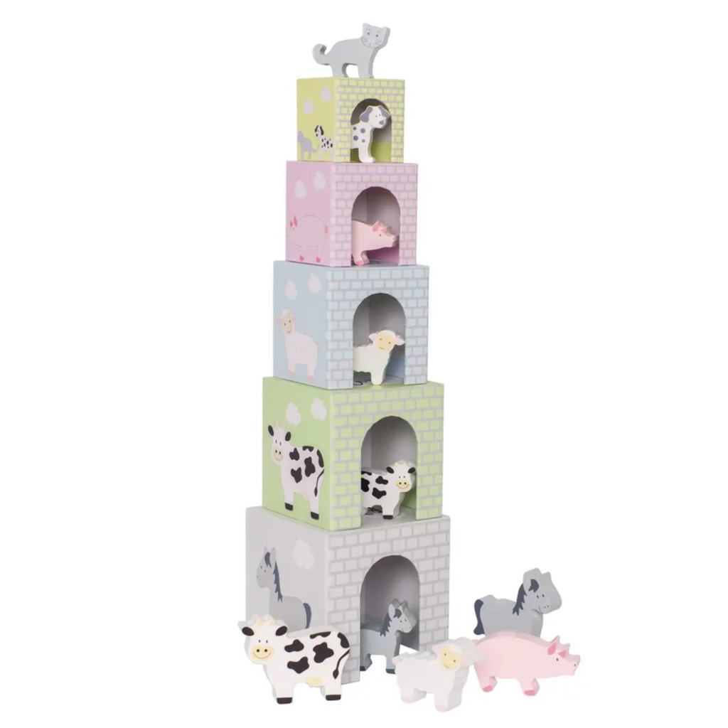 JABADABADO - building blocks stacking tower with animals C2504