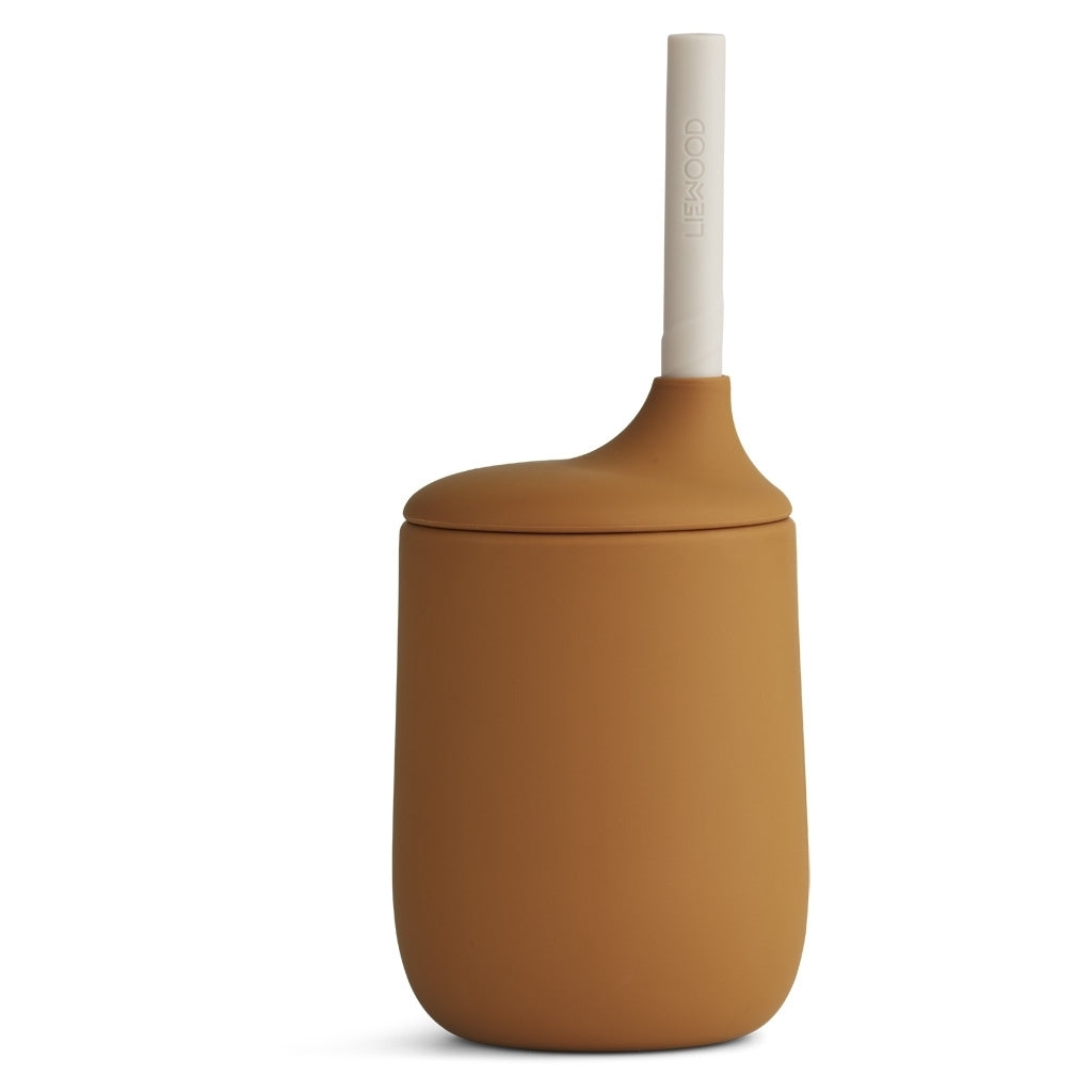 LIEWOOD - Trinklernbecher Ellis Sippy Cup 100% Silikon Mustard Sandy