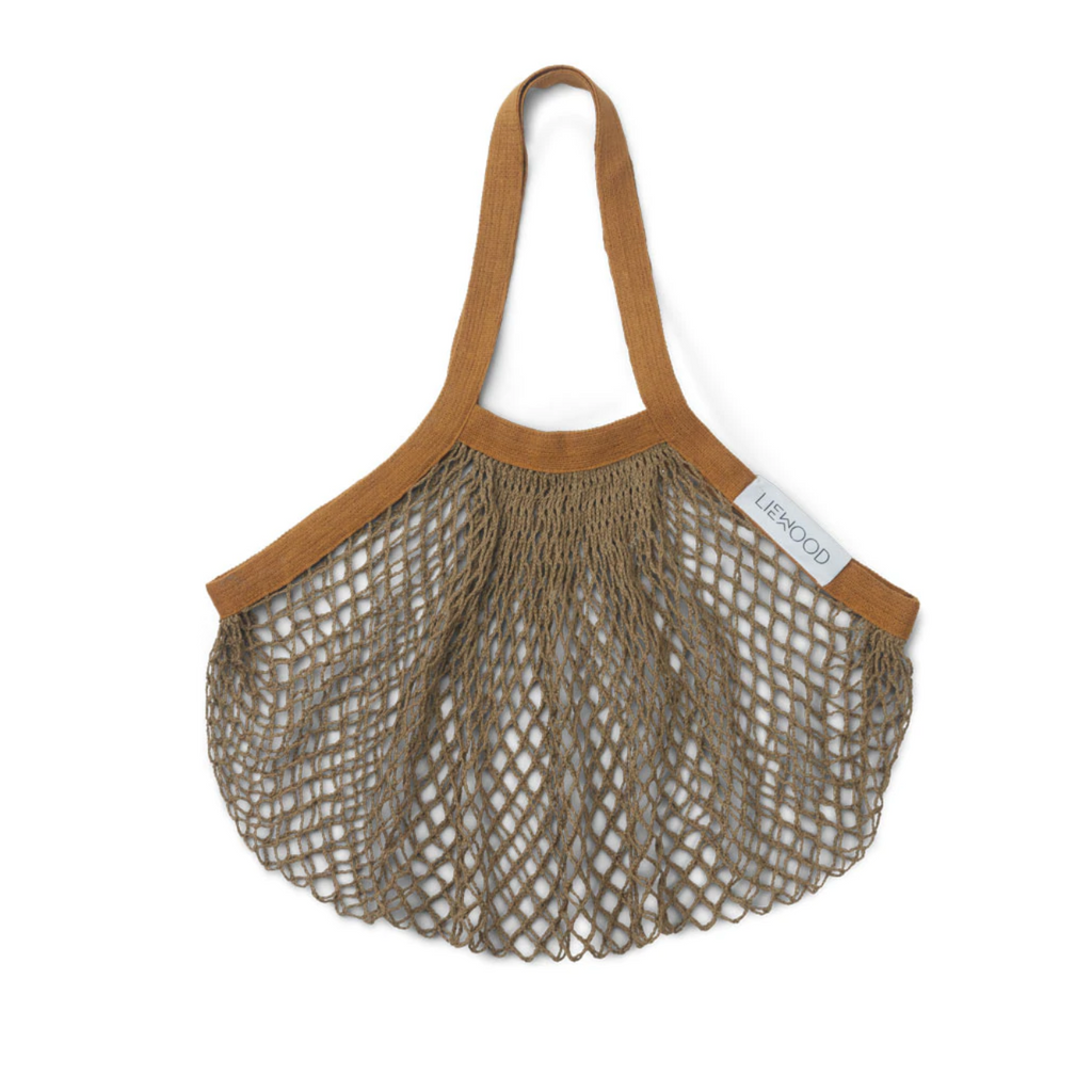 LIEWOOD - Crochet Bag Mesi Mesh Tote Bag Oat Golden Caramel
