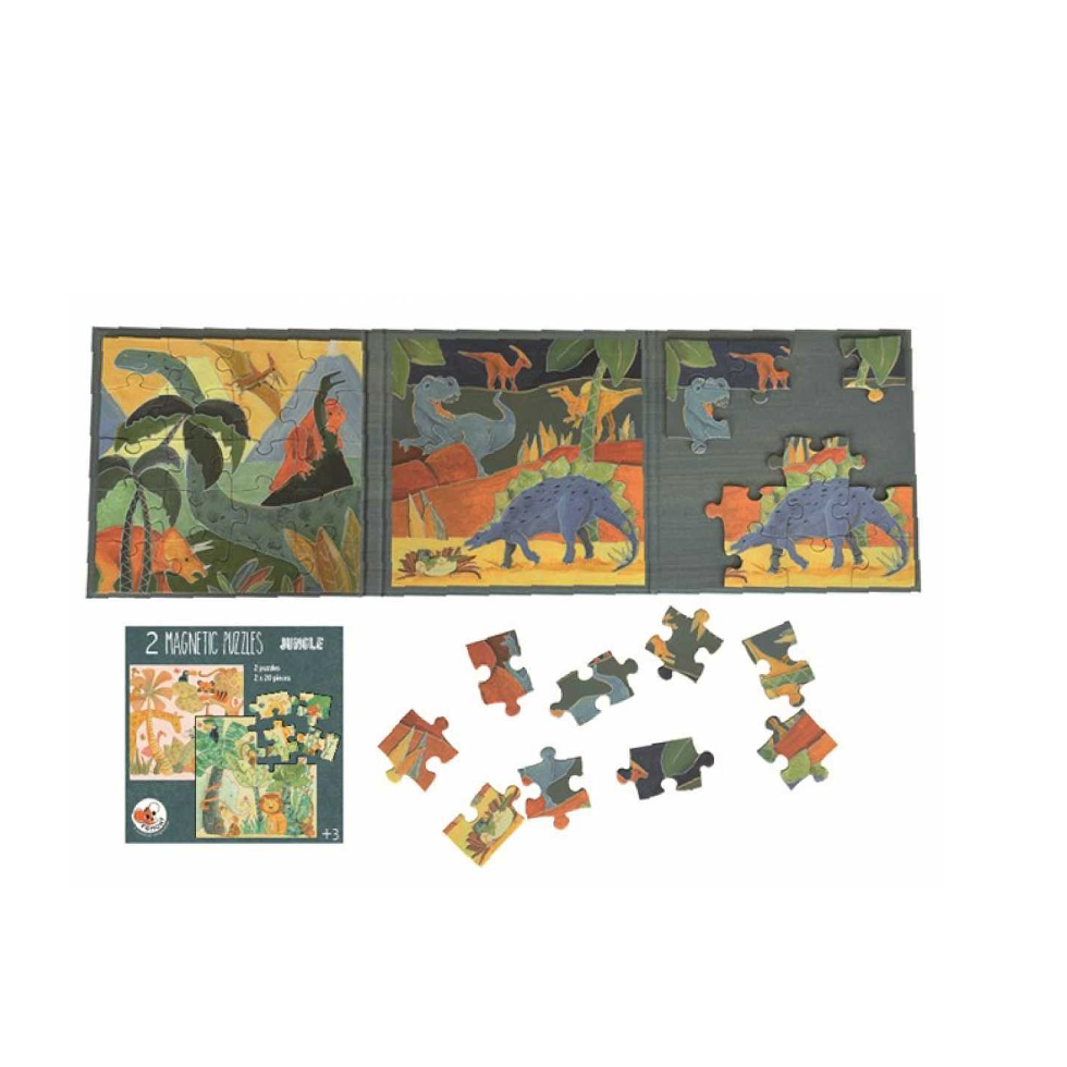 Dinosauro puzzle magnetico