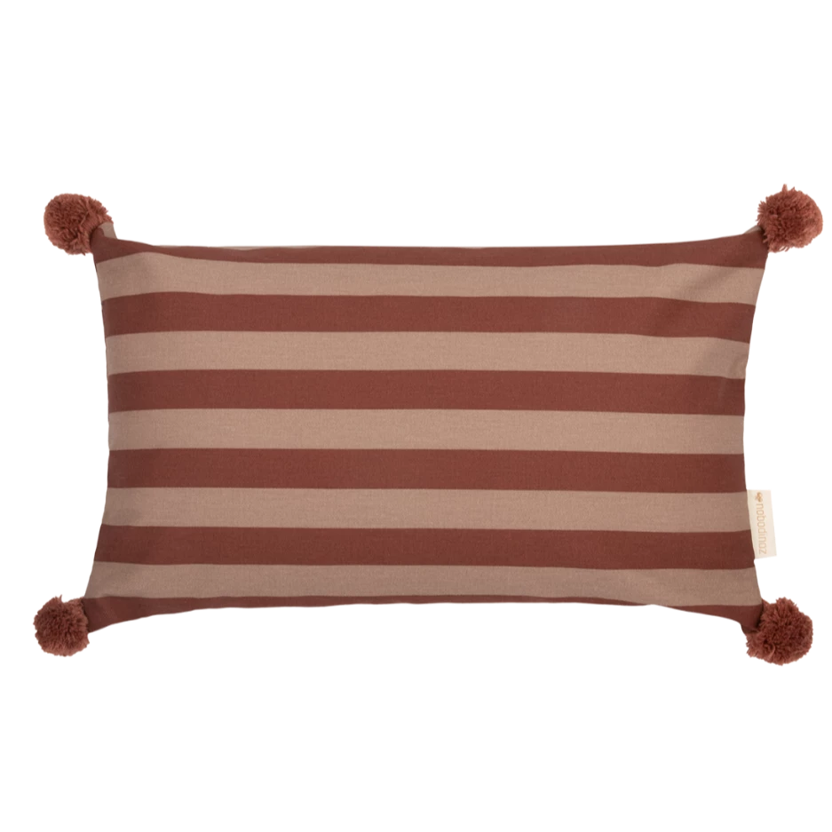 Nobodinoz coussin rectangulaire Majestic marsala