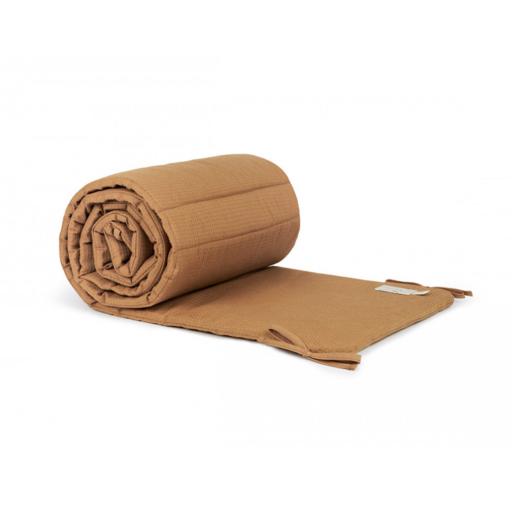 Nobodinoz - Nest Cot Bumper Honeycomb Caramel