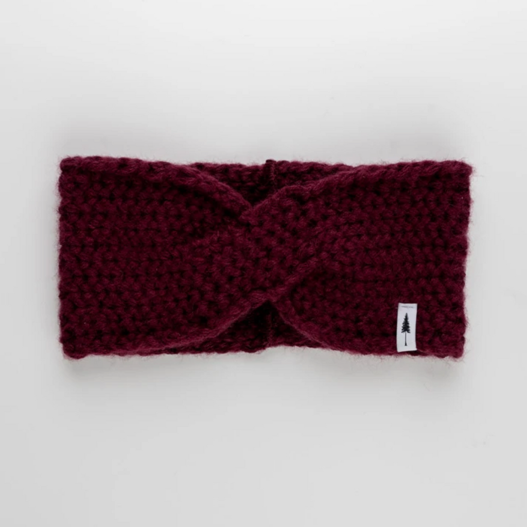 NIKIN - TreeHeadband Knitted Twist Bordeaux