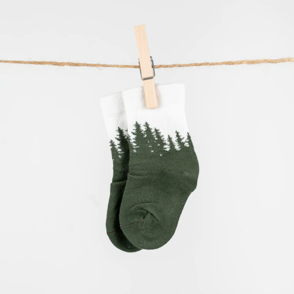 NIKIN - Tree Socks Kids Forest Green