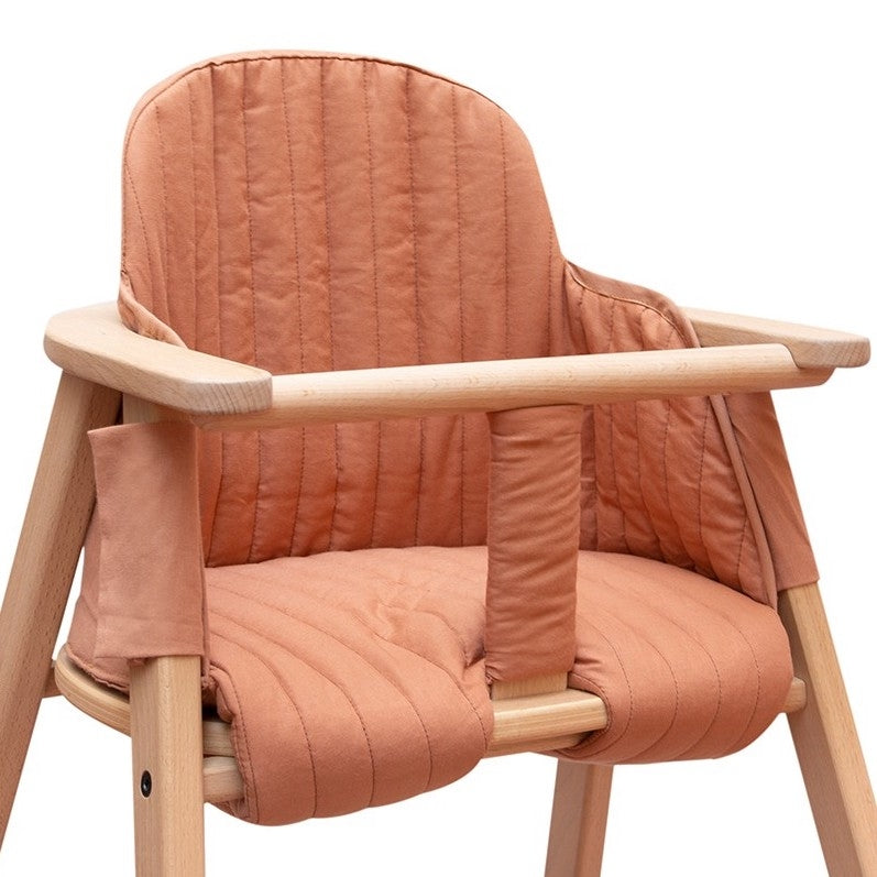 Nobodinoz - Jastuk za sjedalo za visoke stolice Growing Green Sienna Brown