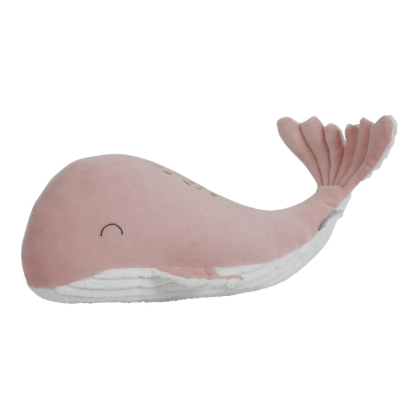 LITTLE DUTCH - Mekana igračka Whale Ocean Pink 35 cm LD4806
