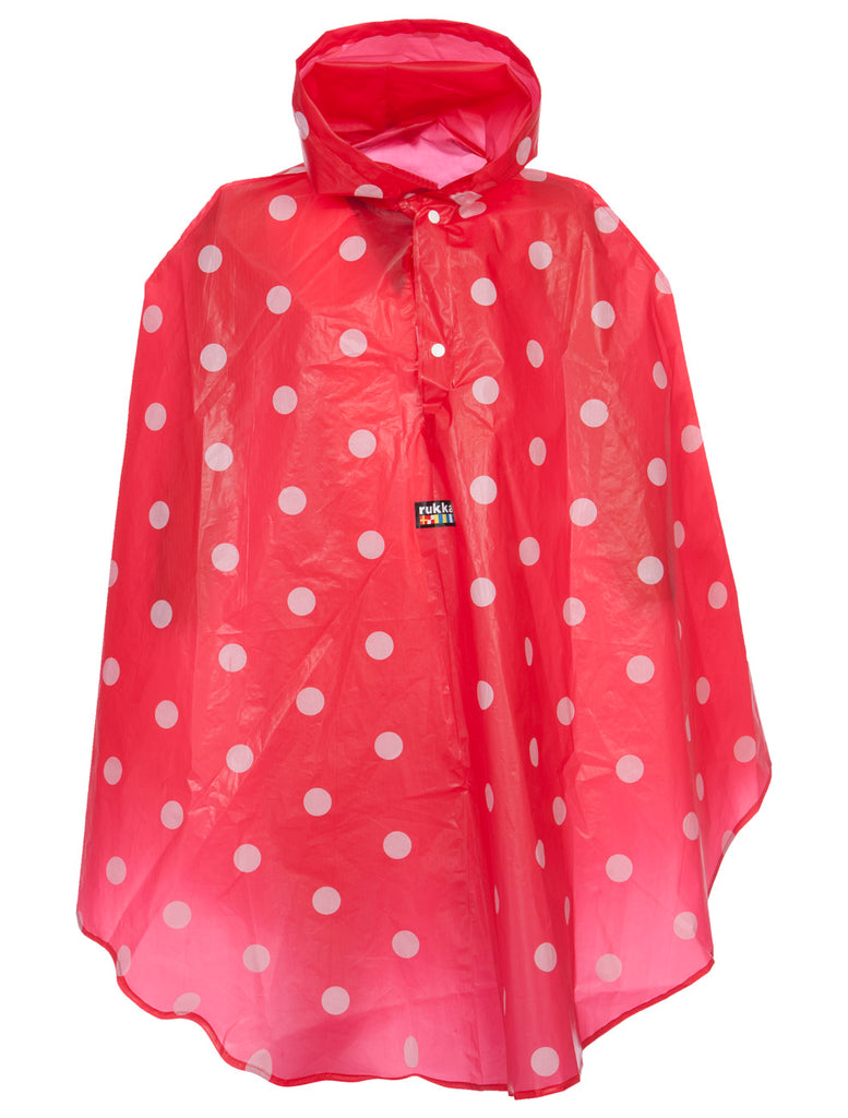 RUKKA - Regenponcho Eva Dots red