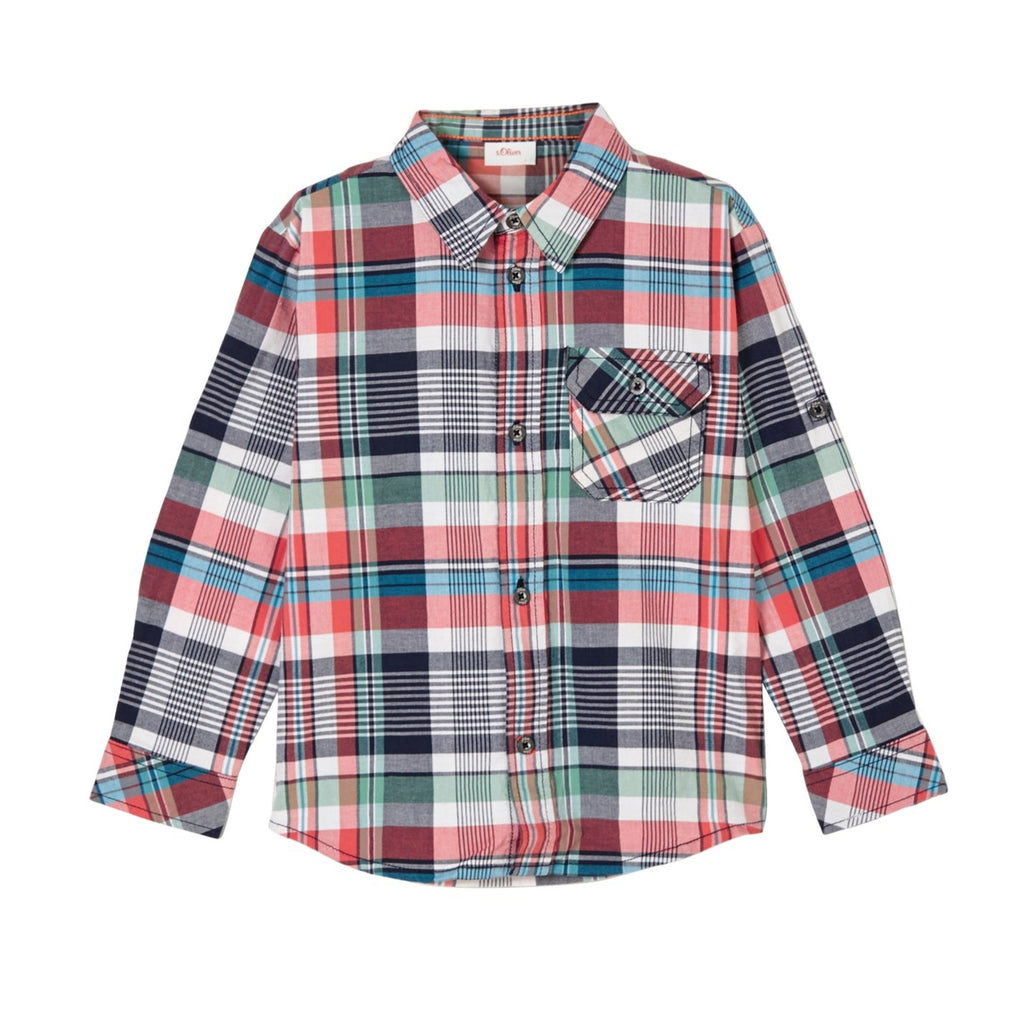 s.Oliver Boy shirt with check pattern 2109450