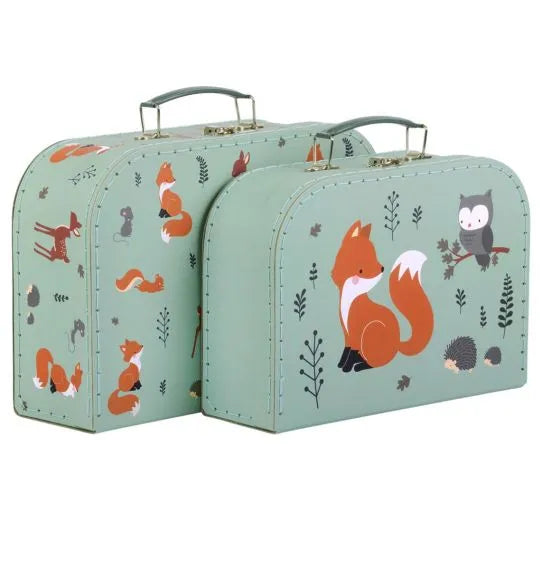 A LITTLE LOVELY COMPANY - Forest friends suitcase set