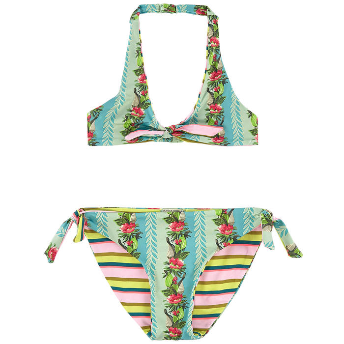 SCOTCH R'BELLE - Çiçek/Çizgili çift taraflı bikini