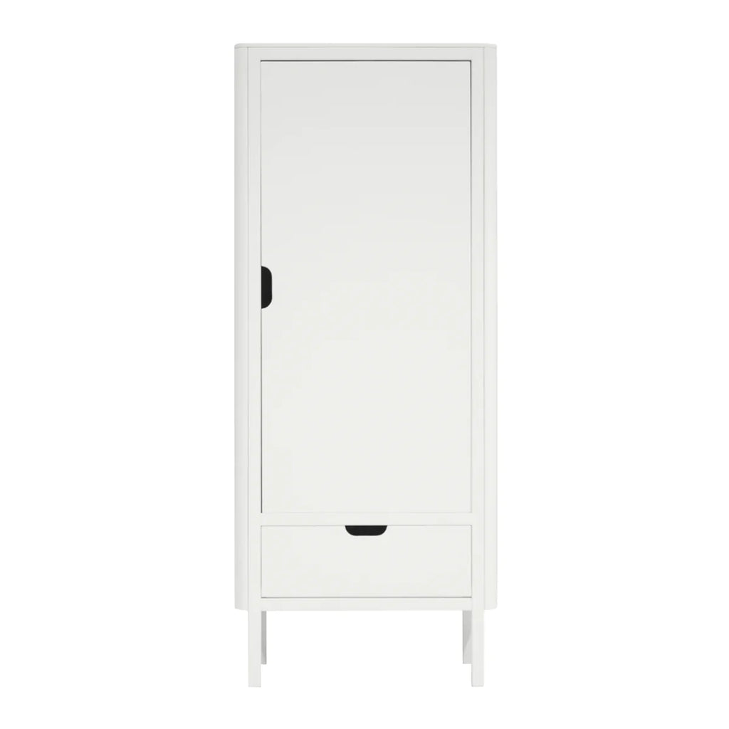 Sebra - wardrobe 1-door with drawer white