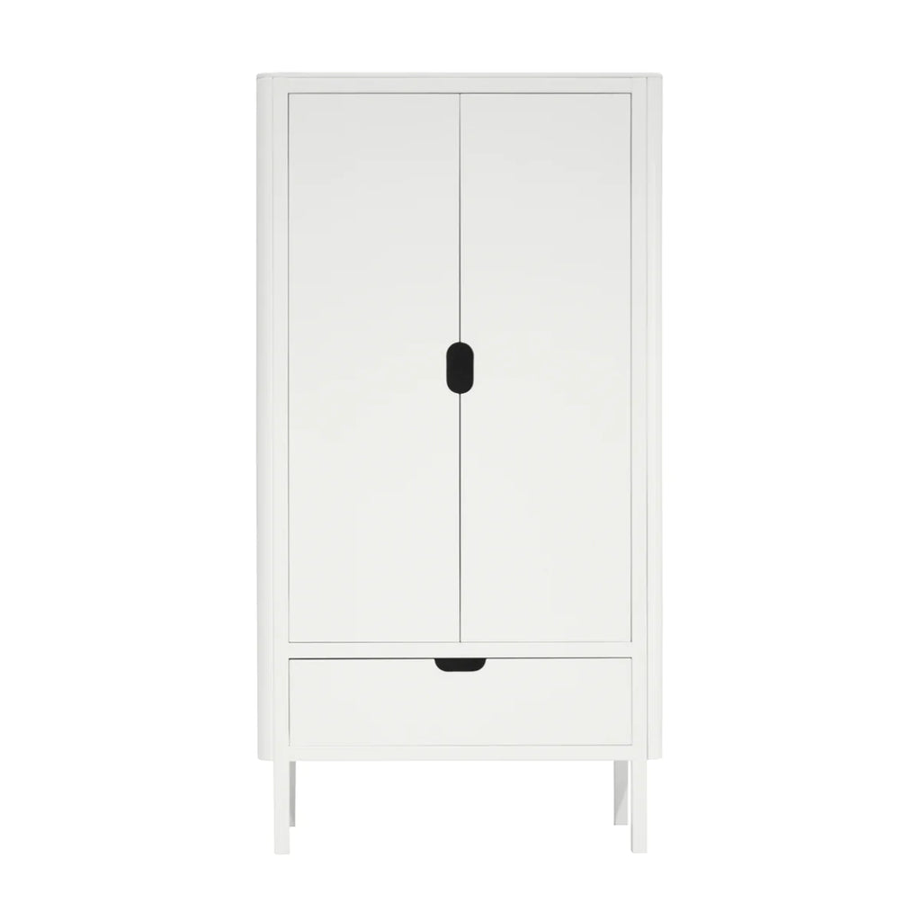 Sebra - wardrobe with drawer 2 doors white