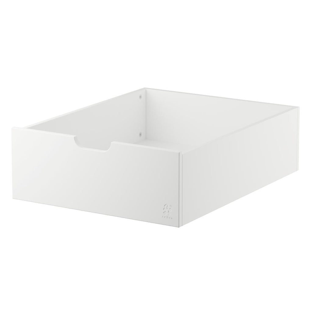 Sebra - bed drawer for baby and junior bed Classic White