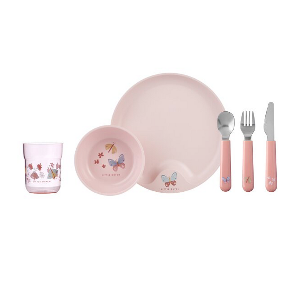 LITTLE DUTCH - Набір дитячого посуду Mio Flowers & Butterflies 108041065243