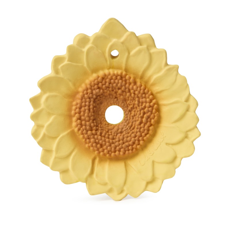oli carol teething ring natural rubber sun the sunflower