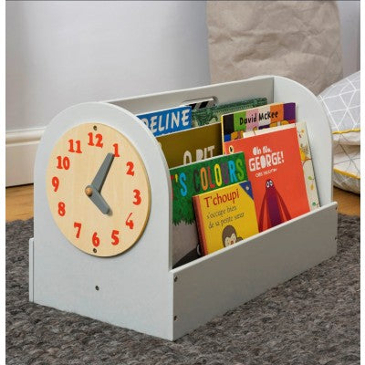 Tidy Books - Kuti librash për fëmijë gri e hapur