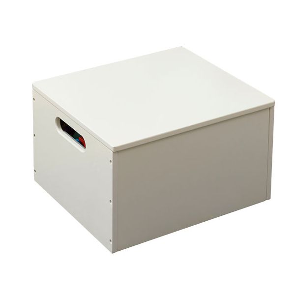 Tidy Books - toy box with lid white & cream white