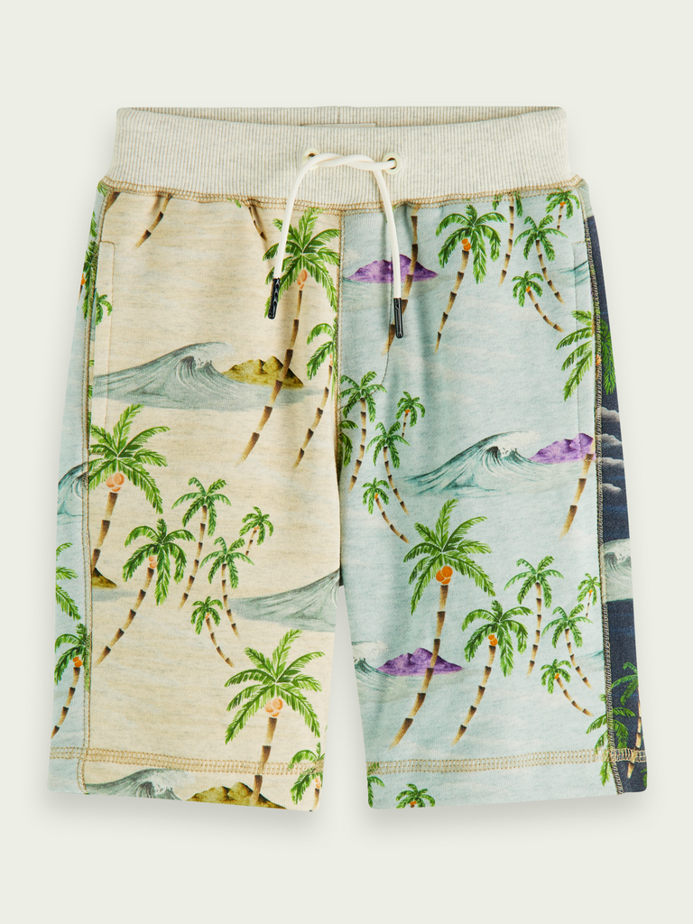 SCOTCH SHRUNK - Pantaloncini in felpa con stampa e design a blocchi di colore